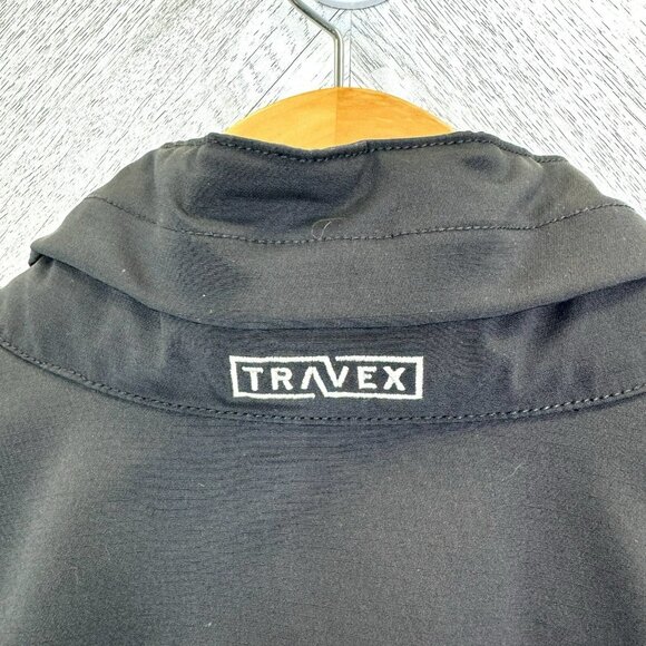 Eddie Bauer Travex Jacket Mens Size 2XL XXL Black Softshell Rain Wind Hiking - Picture 4 of 8